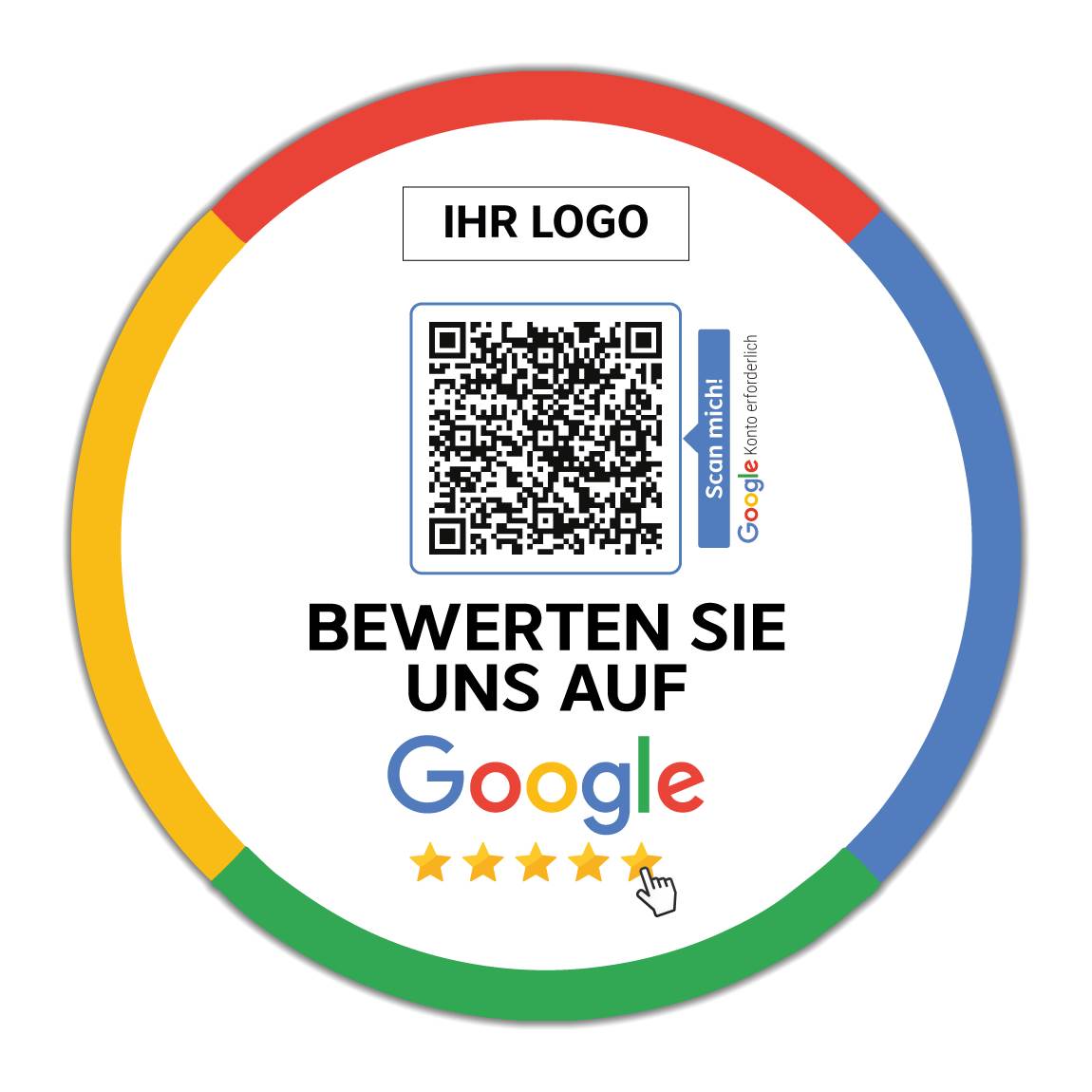 Bewerten Sie uns auf Google Paket 2 - DIN A6 Karten und Aufkleber