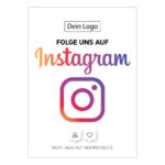 Folge uns auf Instagram Karte "Clean"