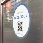 Aufkleber Sticker "Folge uns auf Facebook" Rund Clean – Bild 2