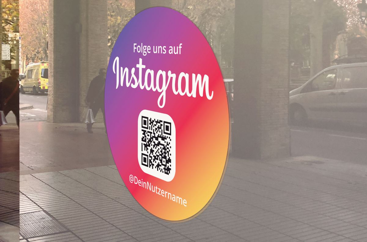 Instagram Paket - Visitenkarte & Aufkleber