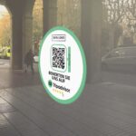 Bewerten Sie uns auf Tripadvisor Aufkleber mit QR Code rund – Bild 2