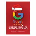 Bewerten Sie uns auf Google Paket XMAS - Karten und Aufkleber – Bild 3