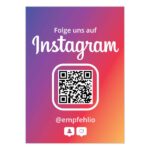 Aufkleber Sticker "Folge uns auf Instagram" Hochkant – Bild 2