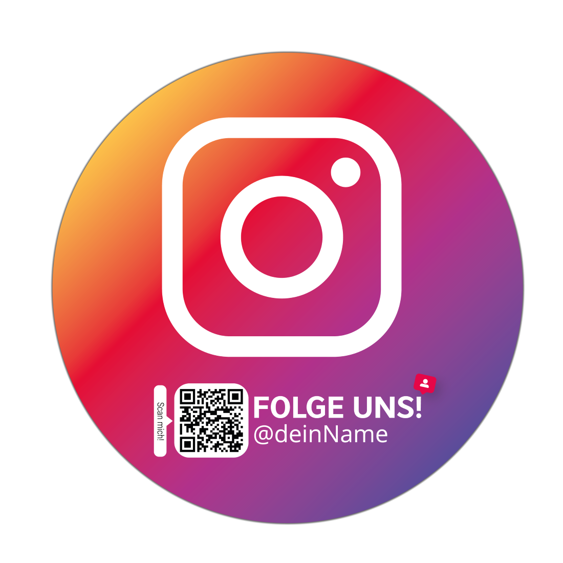 Instagram Aufkleber Icon Color