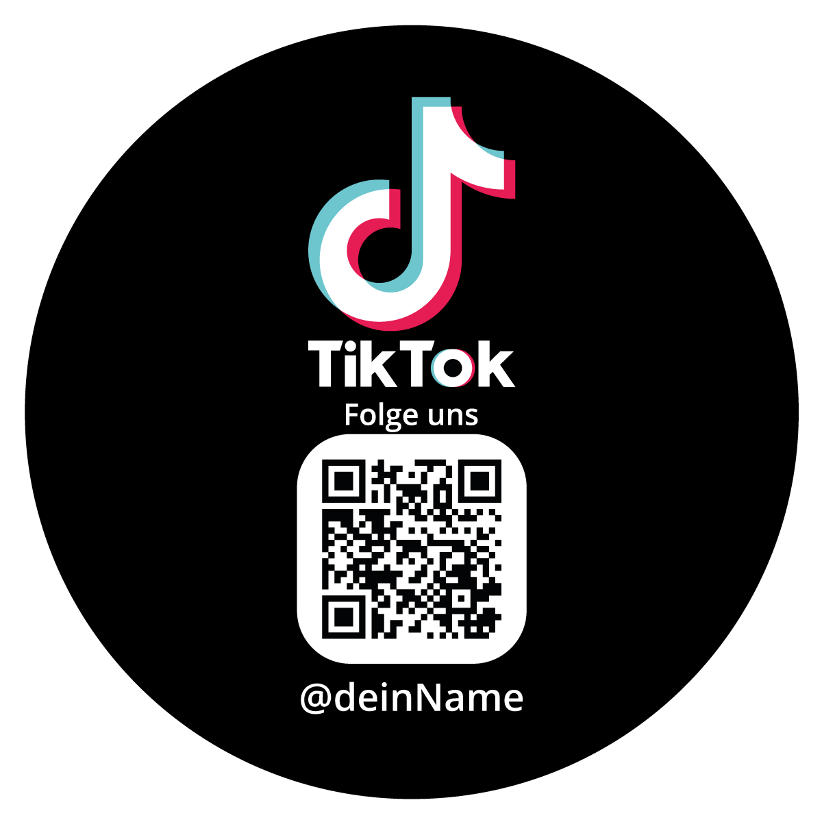 TikTok Aufkleber "Minimal"