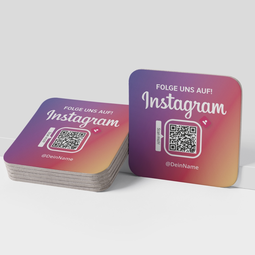 Instagram Bierdeckel Color Square