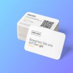 Bewerten Sie uns auf Google Visitenkarte Simple mit Google Bewertung QR Code