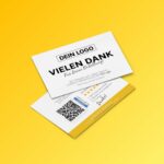 Danke für deine Bestellung Karte mit Google Bewertung