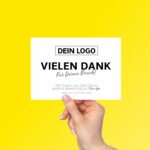 Danke für deinen Besuch Karte mit Google Bewertung – Bild 3