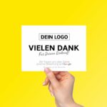 Danke für deinen Einkauf Karte mit Google Bewertung – Bild 2