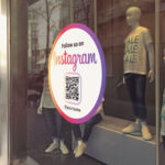 Instagram Name QR Code Sticker Clean