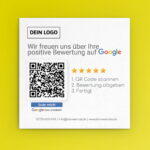 Bewerten Sie uns auf Google Visitenkarte Square mit Google Bewertung QR Code – Bild 2