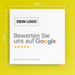 Bewerten Sie uns auf Google Visitenkarte Square mit Google Bewertung QR Code – Bild 5