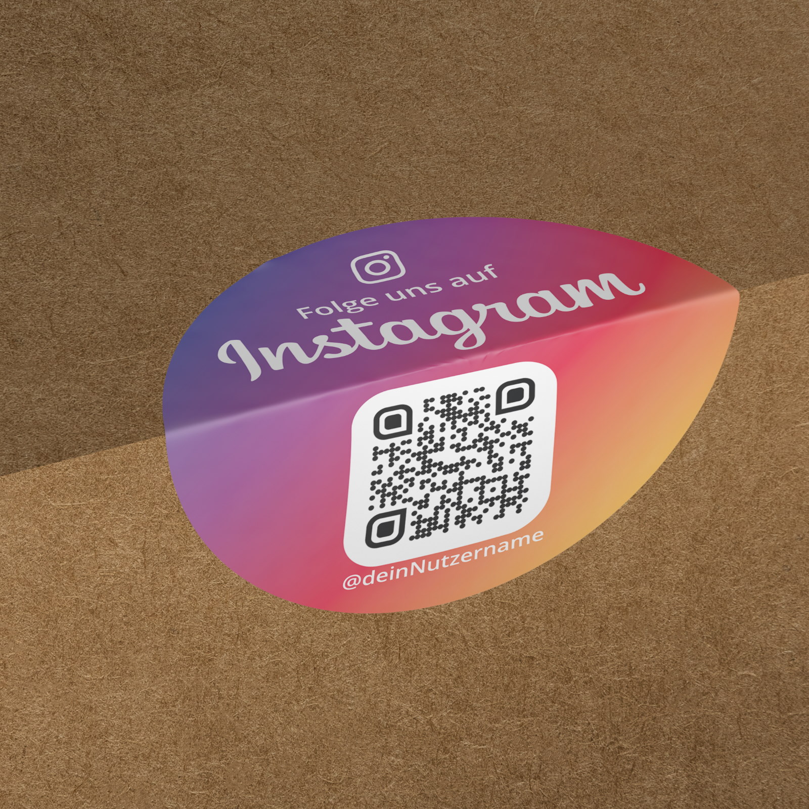 Instagram Aufkleber Etiketten Rolle Color