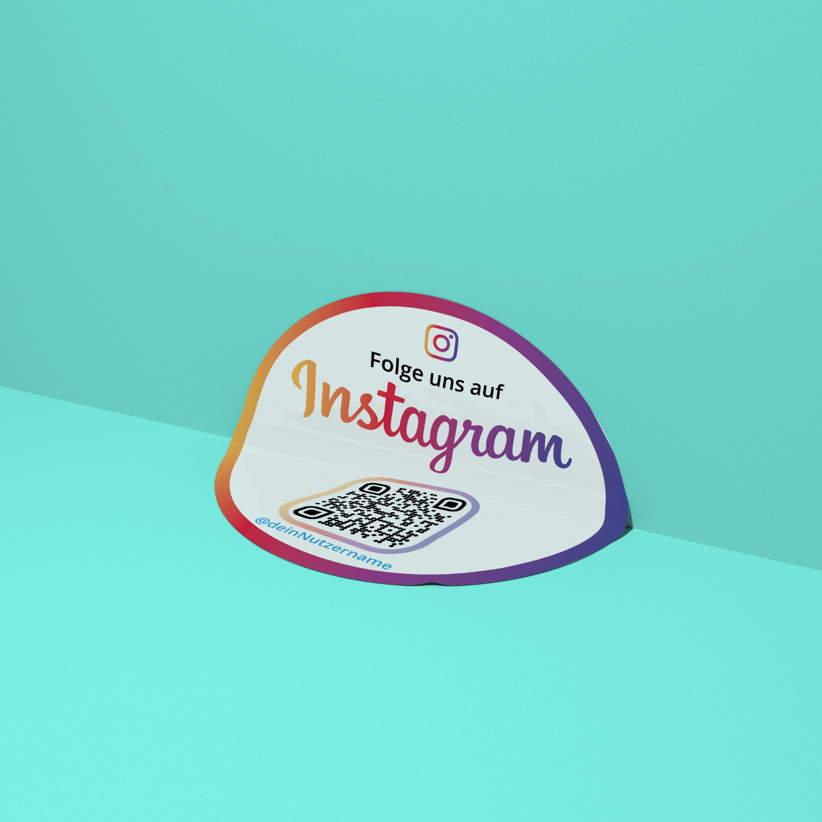 Instagram Aufkleber Etiketten Rolle Clean