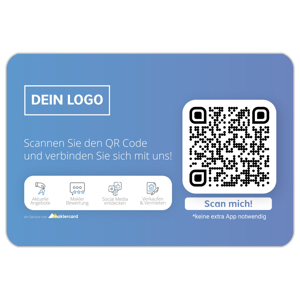 maklercard - Die Visitenkarte für Immobilienmakler