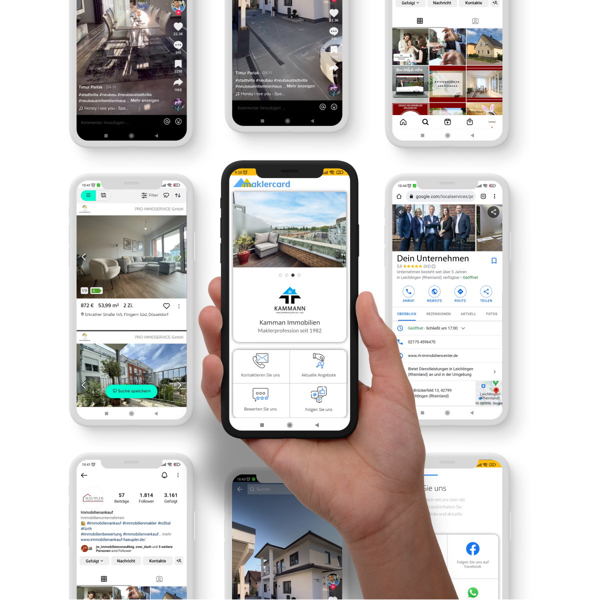 maklercard - Die Visitenkarte für Immobilienmakler
