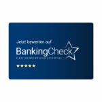 Bewerten Sie uns auf BankingCheck Visitenkarte Blue – Bild 2