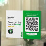 Bewerten Sie uns auf eKomi Aufkleber mit QR Code