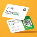 Bewerten Sie uns auf eKomi Visitenkarte Simple mit Bewertung QR Code – Bild 4