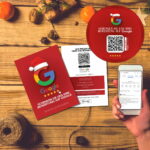 Bewerten Sie uns auf Google Paket XMAS - Karten und Aufkleber