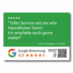 Google Bewertungsaufkleber "Testimonial" mit QR Code – Bild 7