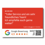 Google Bewertungsaufkleber "Testimonial" mit QR Code – Bild 8
