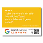 Google Bewertungsaufkleber "Testimonial" mit QR Code – Bild 6