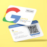 Bewerten Sie uns auf Google Visitenkarte Iconic mit Google Bewertung QR Code