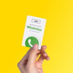 WhatsApp Visitenkarte "Clean" mit Chat QR Code