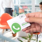 WhatsApp Visitenkarte "Iconic" mit Chat QR Code