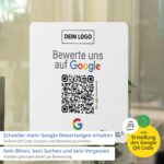 Google Aufkleber "Square" mit Google Bewertung QR Code – Bild 2