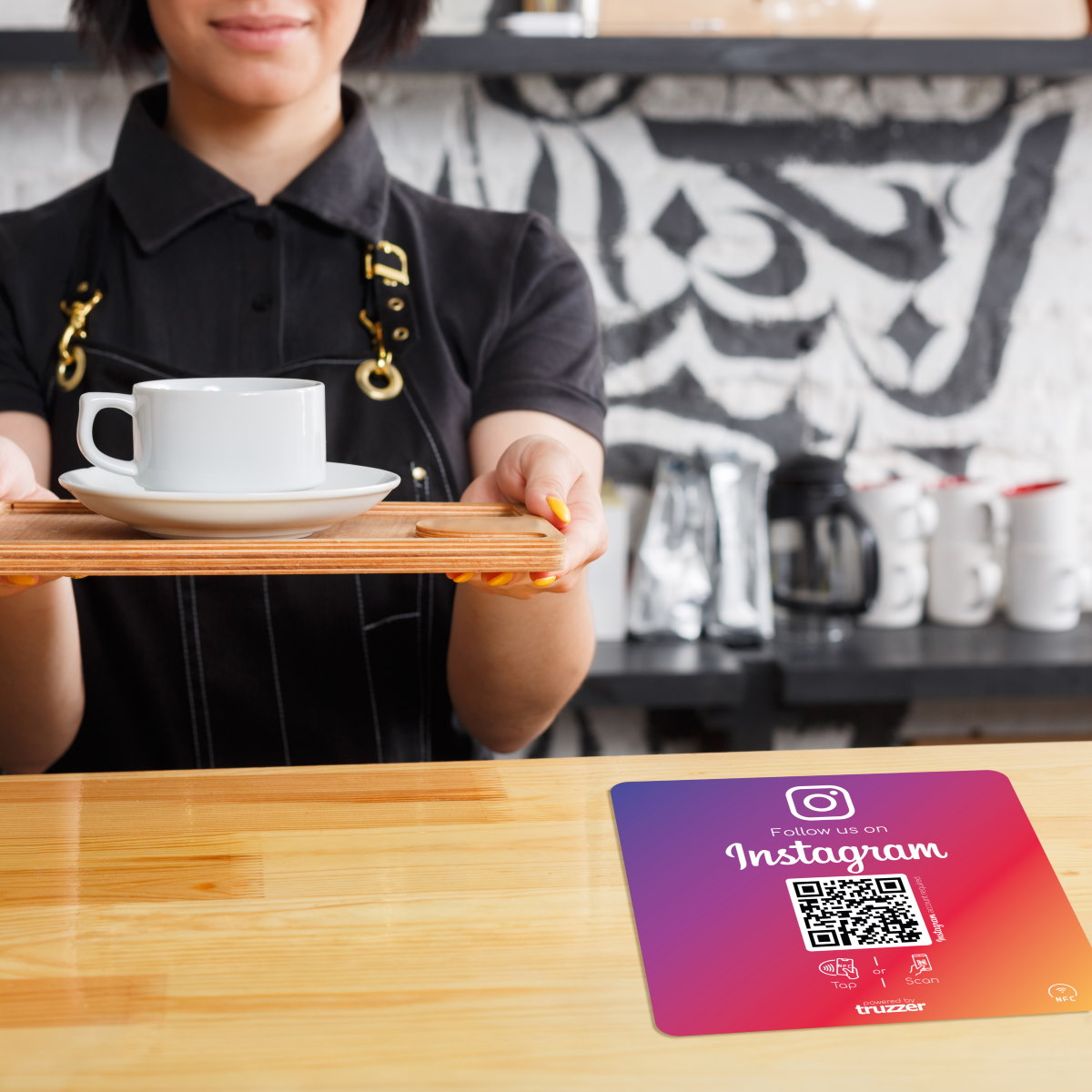 Instagram NFC Sticker "Square" mit Instagram QR Code – Bild 3