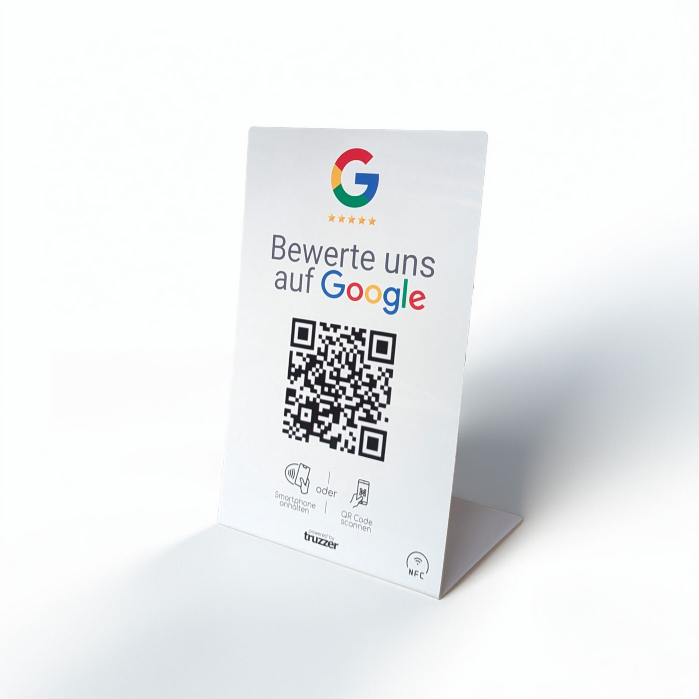 Google Bewertung NFC Aufsteller / Schild / Display Größe XL 29cm
