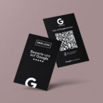Bewerten Sie uns auf Google Visitenkarte "Fresh" mit Google Bewertung QR Code – Bild 4