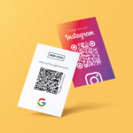 Google & Instagram Visitenkarte "Double" mit QR Code – Bild 2
