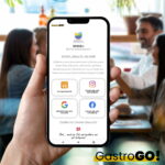 gastroGO! Restaurant Social Media NFC Aufkleber  + Speisekarte – Bild 2