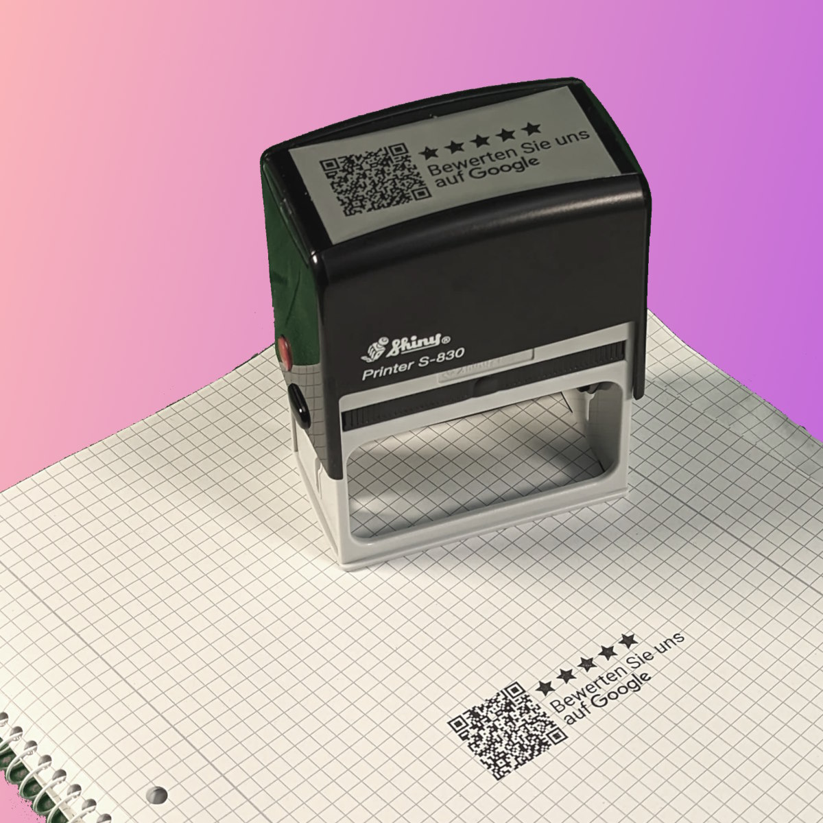 Google Bewertung QR Code Stempel