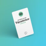 TripAdvisor Bewertung NFC Karte "Tap" mit TripAdvisor Bewertung QR Code