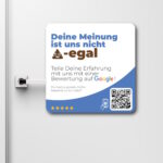 Google Toiletten Aufkleber mit Google Bewertung QR Code – Bild 2