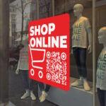 Shop online Sticker mit QR Code – Bild 2