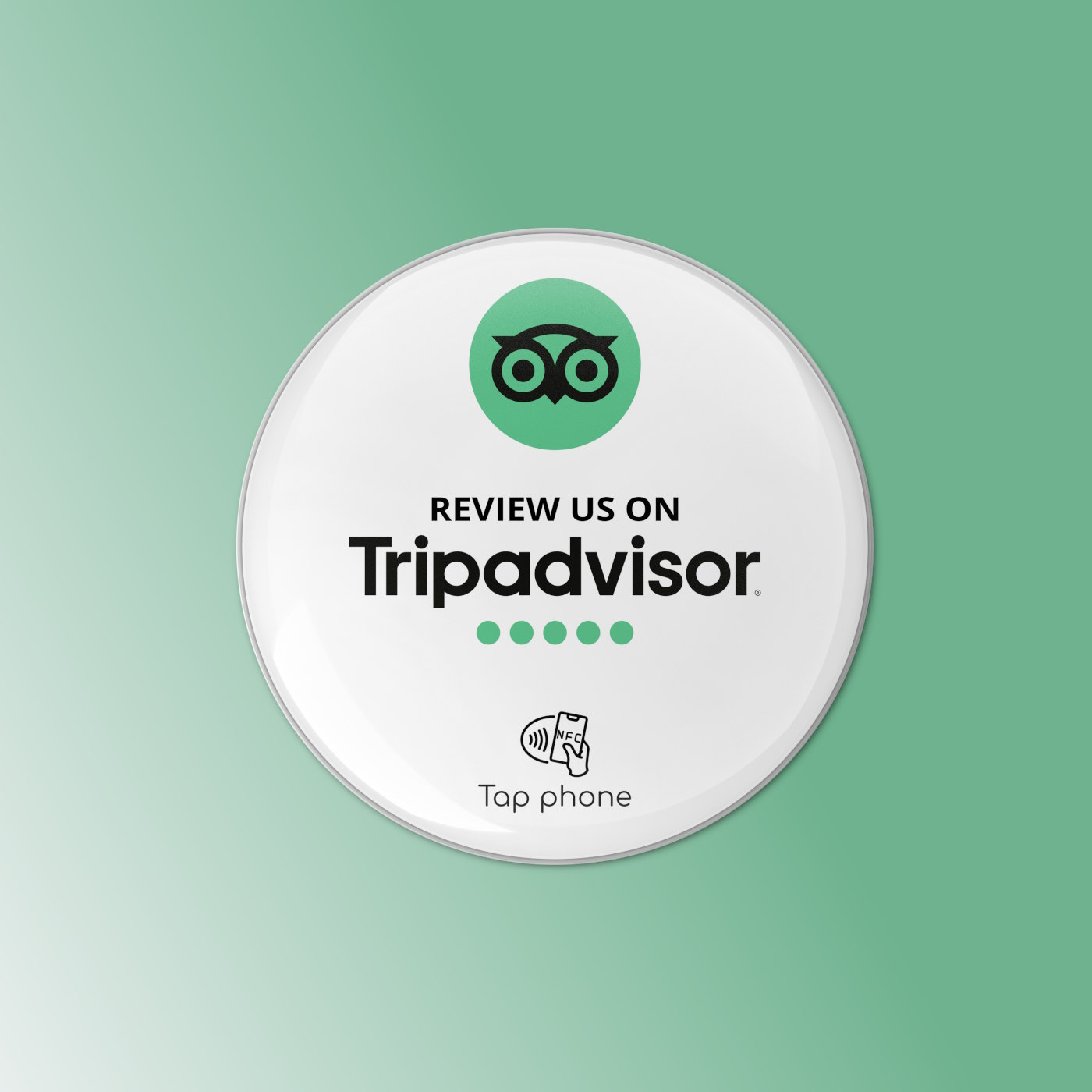 TripAdvisor Bewertung NFC Tag Action Button