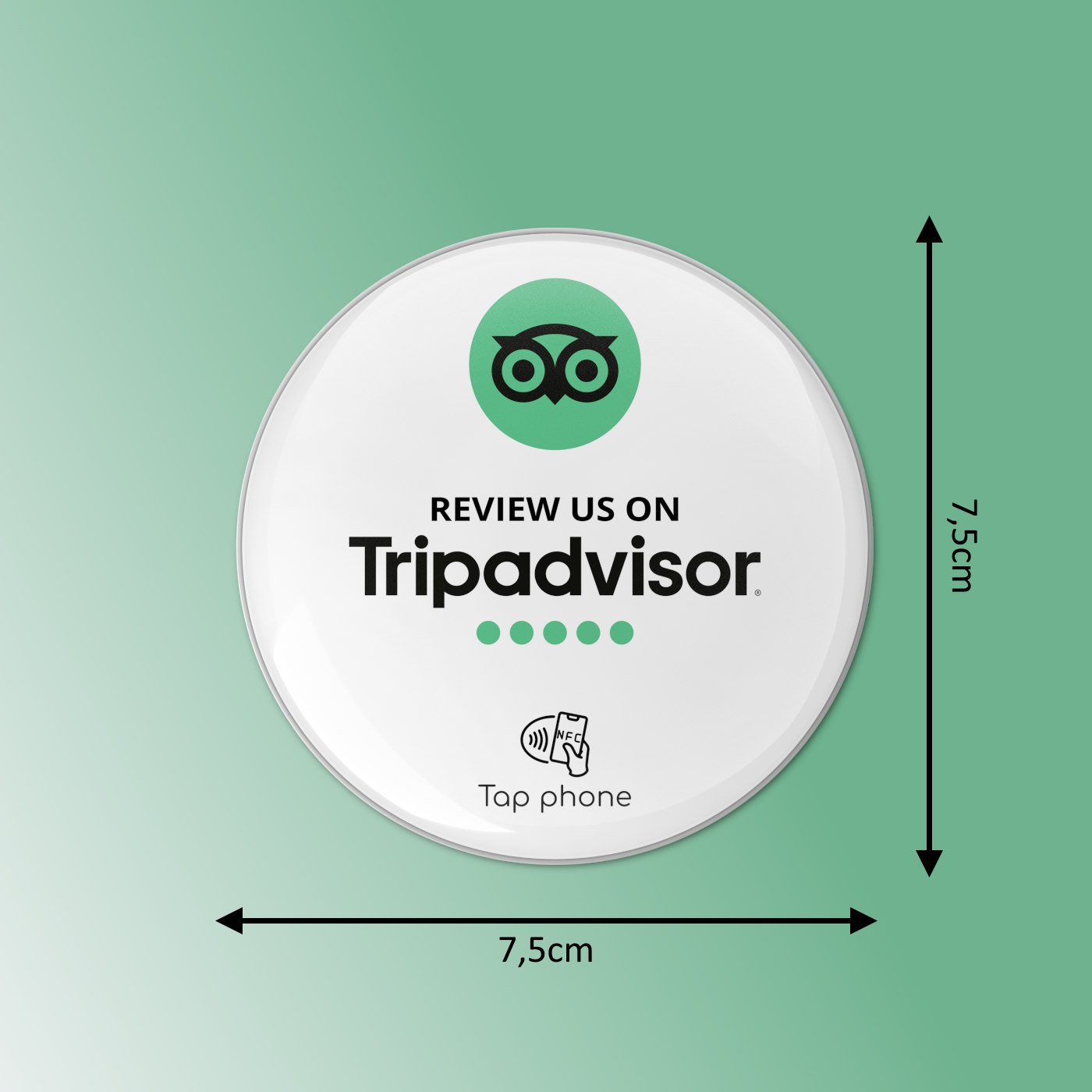 TripAdvisor Bewertung NFC Tag Action Button