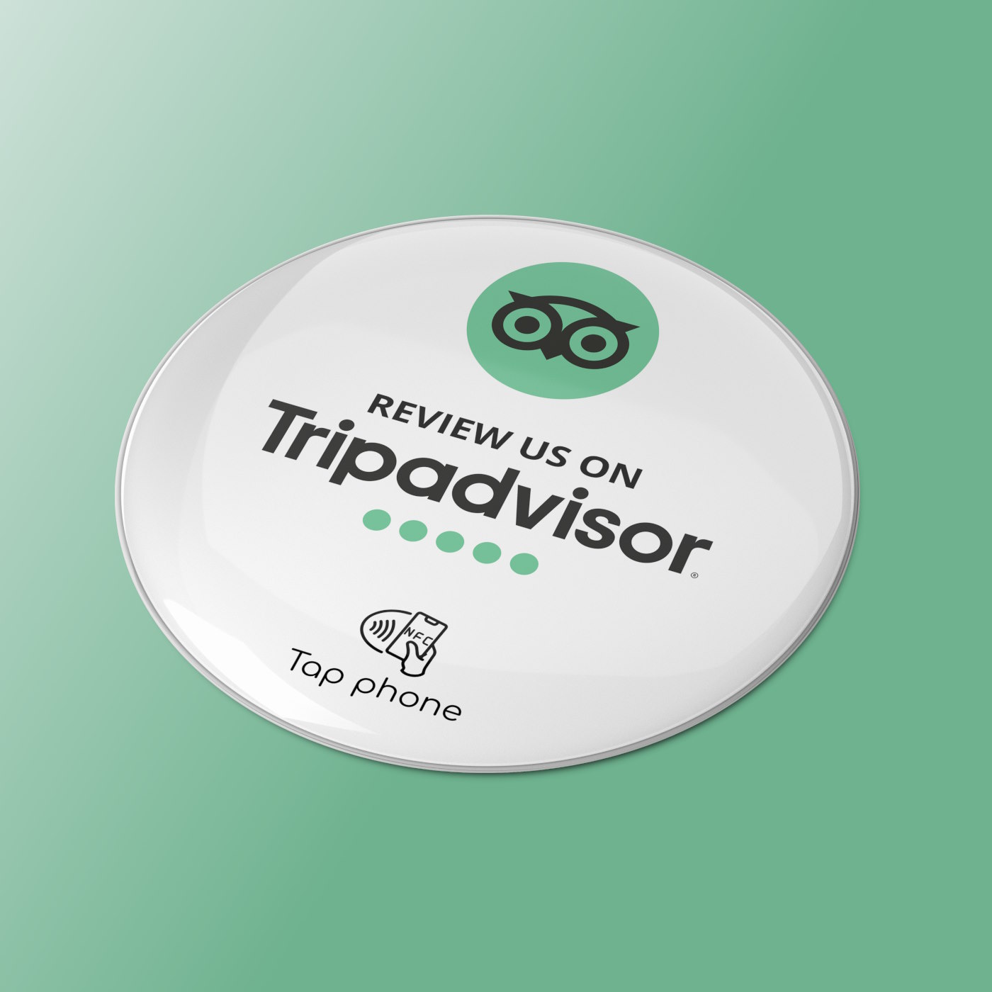 TripAdvisor Bewertung NFC Tag Action Button