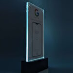 switchTAG GLOW - leuchtender NFC Tischaufsteller mit wechselbaren Inlays