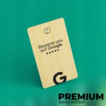 NFC Holz Visitenkarte für Google Bewertungen "Tap Premium" – Bild 2