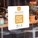 Digitale Speisekarte NFC Aufkleber mit integriertem QR-Code für Restaurants und Cafés – Bild 2