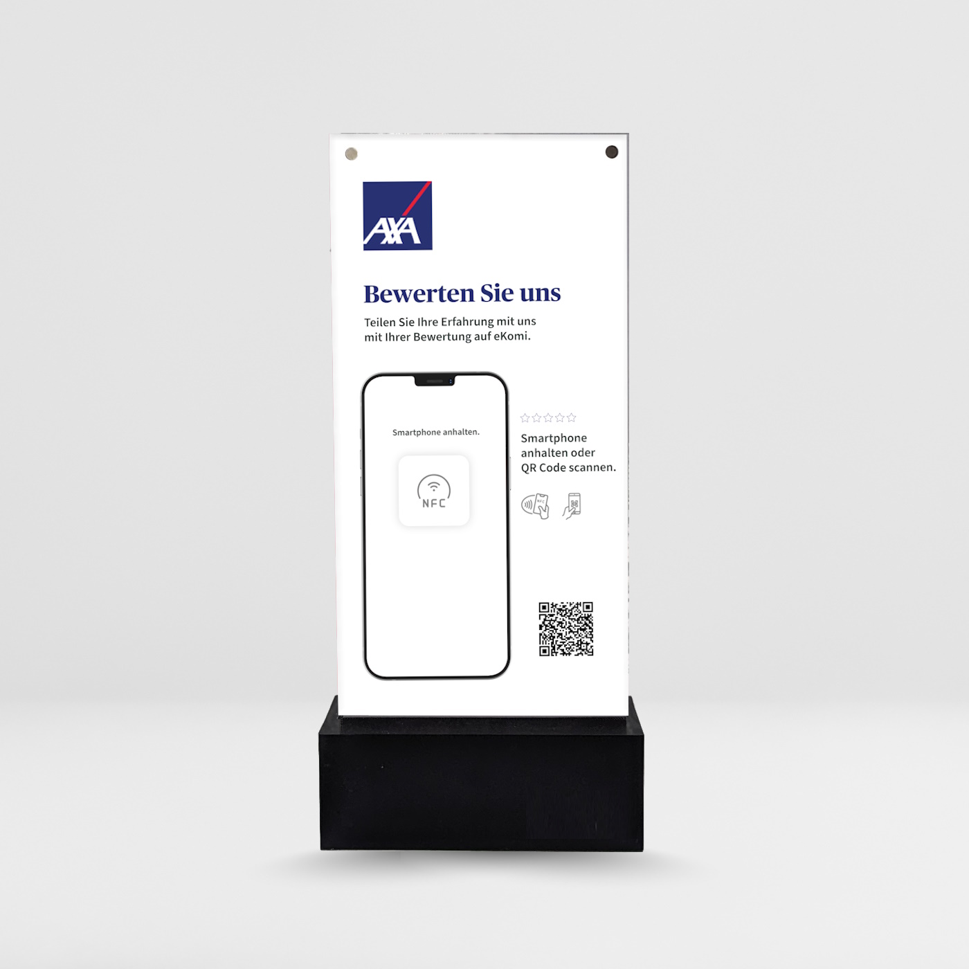 AXA switchTAG NFC Tischaufsteller
