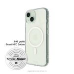 iPhone 16 Handyhülle "ClearClip + CHARGE" inkl. Smart NFC Button
