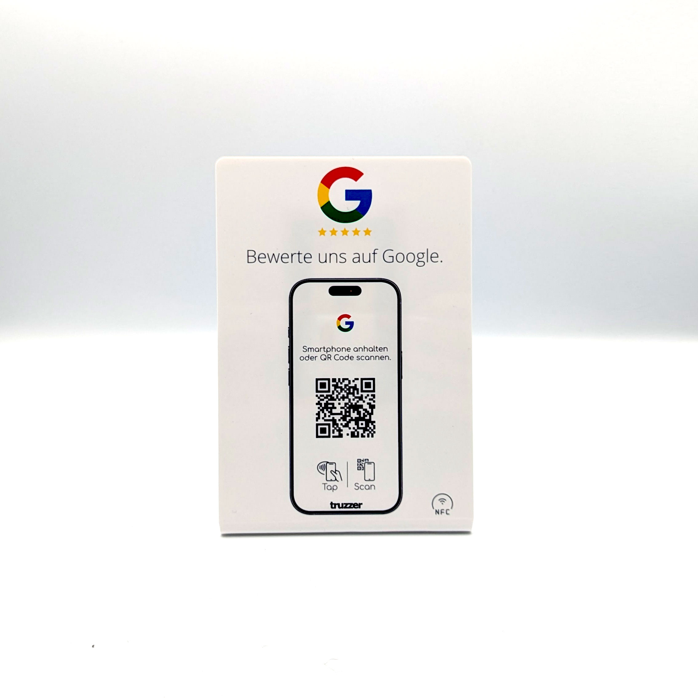 Google Bewertung NFC Schild Aufsteller / Display Tap - 16cm